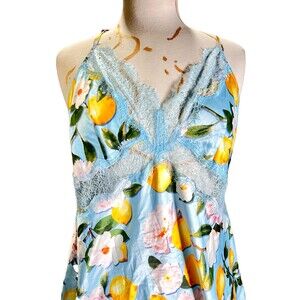 Victoria's Secret Chemise Slip Size L Women's Soft Silky Satin Colorful Set